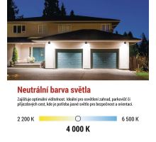 LED reflektor TAMBO, 50 W, 5000 lm, IP65, černý (10)