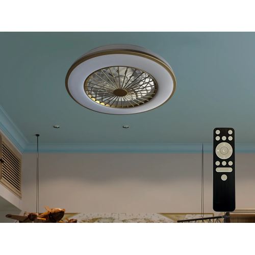 LED svítidlo OPAL + stropní ventilátor + dálkový ovladač 48W - LCL6347