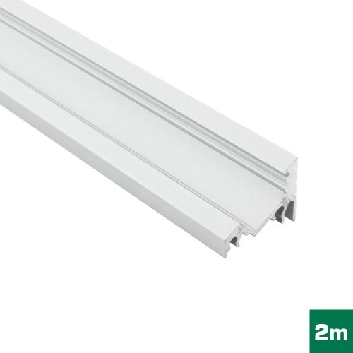 AL profil FKU60 BC / UX pre LED, bez plexi, 2m, elox
