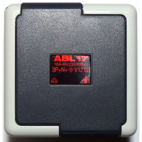 zásuvka ABL17 16A-6h / 230 / 400V 3P + N V12.03