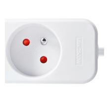 Solight predlžovací prívod, 3 zásuvky, biely, 2m (1)