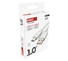 USB kabel 2.0 A/M - C/M 1m bílý (7)