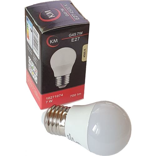žárovka LED G45 7W E27 4500K 10271074