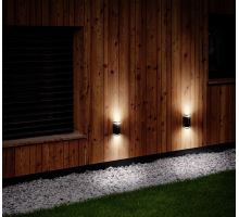 Solight LED venkovní nástěnné osvětlení Potenza, 2x GU10, černá (2)