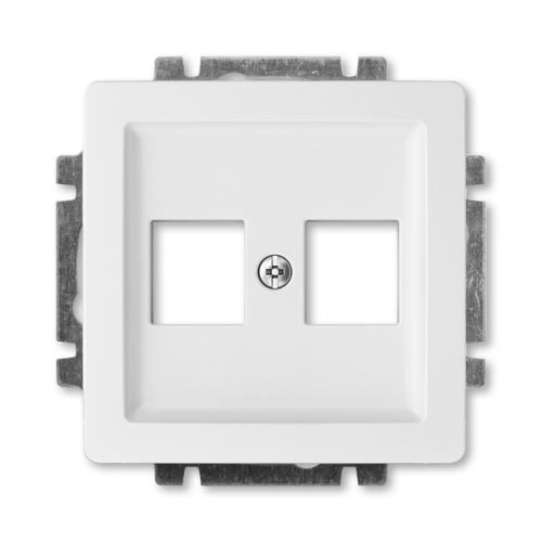 Kryt zásuvky komunikační přímé, s kovovým upevňovacím třmenem, jasně bílá, ABB Swing 5014G-A02018 B1