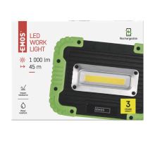 COB LED nabíjecí pracovní reflektor P4533, 1000 lm, 4400 mAh (11)