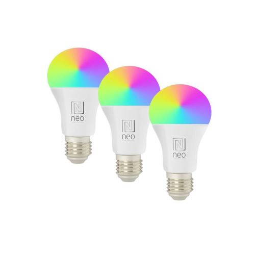 Smart sada LED žárovek E27 11W RGBW+CCT IMMAX NEO 07733C WiFi Tuya