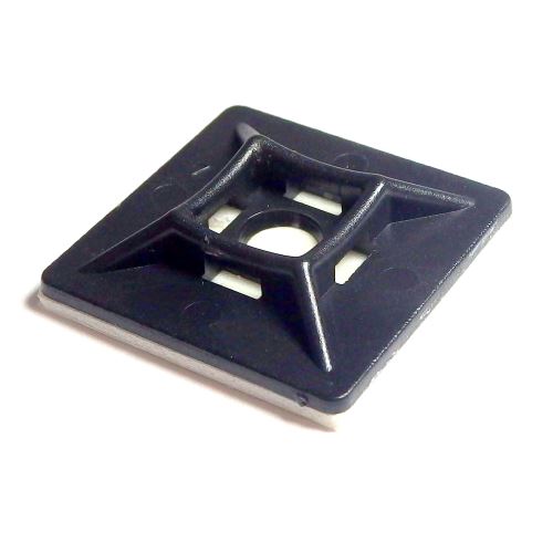 Upevňovací podstavec 27x27x6 mm černá