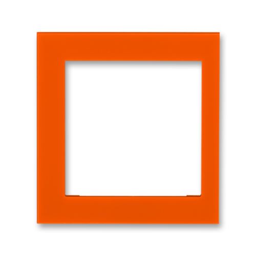 Kryt rámečku s otvorem 55x55, krajní, oranžová, ABB Levit 3901H-A00255 66