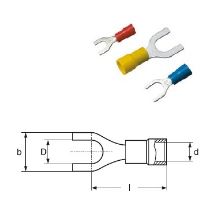 GF-U5 Cu lisovacie vidlice s izoláciou (4-6 mm2) GF-U5 Cu lisovacie vidlice s izoláciou (4-6 mm2)