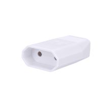 Solight zásuvka plochá 2.5A, priama, IP20, biela Solight zásuvka plochá 2.5A, priama, IP20, biela