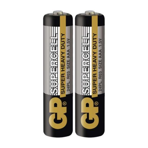 Zinkouhlíková baterie GP Supercell R03 (AAA) fólie