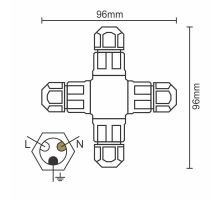 Konektor IP67 C20A / WP / 3x1,5/4 - CW134 (1)
