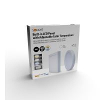 Solight LED mini panel CCT, prisadený, 12W, 900lm, 3000K, 4000K, 6000K, okrúhly (7)