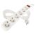 Prodlužovací kabel 5 m / 6 zásuvek / s vypínačem / bílý / PVC / 1,5 mm2