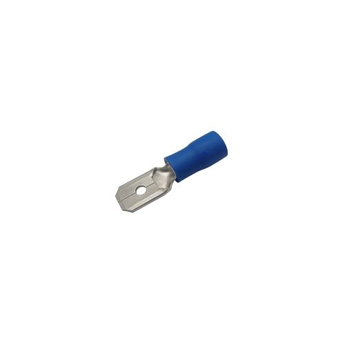 Konektor faston 6.3mm, vodič 1.5-2.5mm modrý