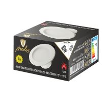 LED svítidlo 10W / IP44 / DR01 / SMD / 4000K / WH - LDL154 (1)