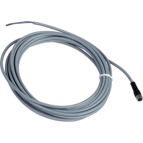 Kabel PVC s konektorem M8, přímý,  zásuvka,3 piny, L=5m
