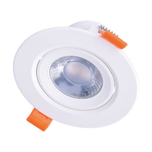 Solight LED podhľadové svetlo bodové, 9W, 720L, 3000K, okrúhle, biele