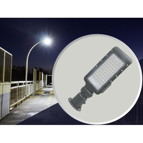 LED pouliční svítidlo se senzorem 50W / 4000K - LSL322HS