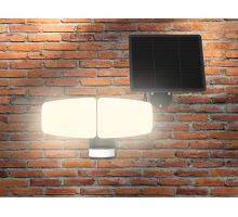 LED černé vnější solární svítidlo se senzorem 12W / 3000K - 4100K - 6500K - LS023 (20)