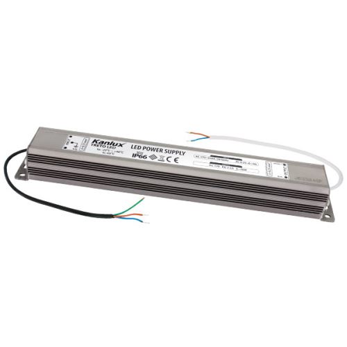07800 Elektronický transformátor pro LED svítidla, 30W, IP66, hliníkové tělo