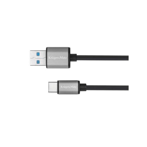 Kabel KRUGER & MATZ KM1244 Basic USB 3.0/USB-C 1m Black