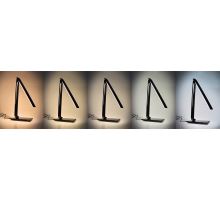 Solight LED stolní lampička stmívatelná, 12W, volba teploty světla, USB, černý lesk (6)