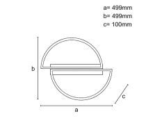 LED stropné svietidlo s diaľkovým ovládačom 55W - J3357/B (1)