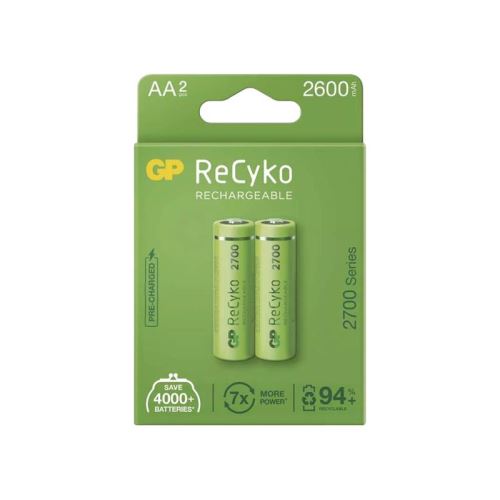 Batérie AA (R6) nabíjacie 1,2V / 2600mAh GP Recyko 2ks
