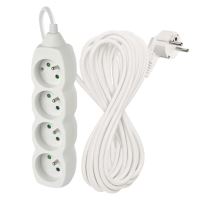 Prodlužovací kabel – 4 zásuvky, 10m, bílý (1)
