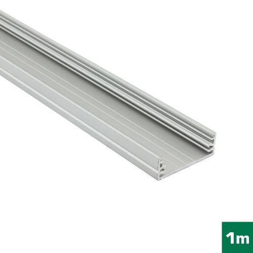 AL profil FKU15 G/W pro LED, bez plexi, 1m, elox