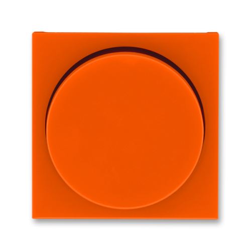 Kryt stmívače s otočným ovladačem, oranžová/kouřová černá, ABB Levit 3294H-A00123 66