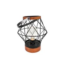 Solight kovový lampáš so žiarovkou s micro LED, teplá biela, 3xAA, 20cm (3)
