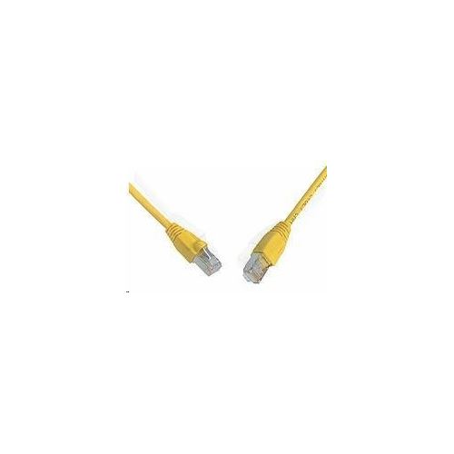 Patch kabel CAT 5E SFTP PVC 0,5m žlutý snag-proof C5E-315YE-0,5MB
