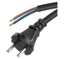 Flexo šňůra gumová 2x1,5 mm, 3m černá