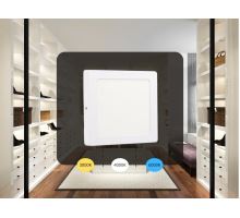 LED přisazený panel 12W / PSSF / SMD / CCT / WH - LPL433