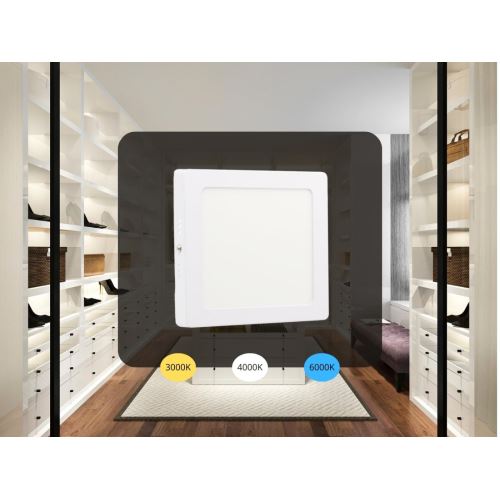 LED přisazený panel 12W / PSSF / SMD / CCT / WH - LPL433