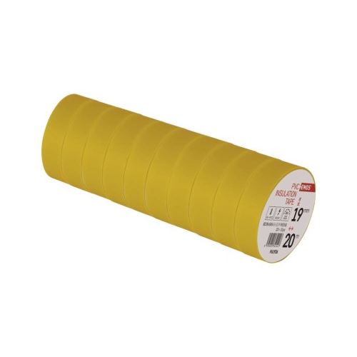 Izolační páska PVC 19mm / 20m žlutá