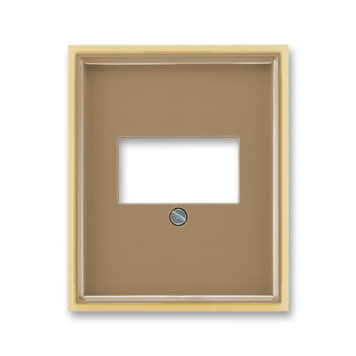 Kryt zásuvky reproduktorové, komunikační přímé nebo přístroje USB, kávová/ledová opálová, ABB, Element 5014E-A00040 25