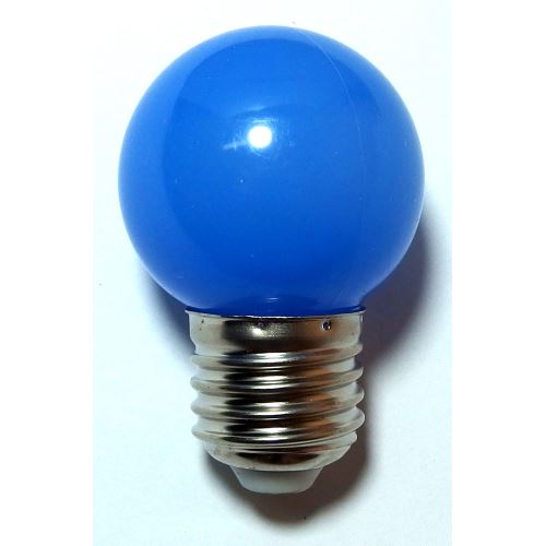 LED žárovka COLOUR 1W/E27 modrá