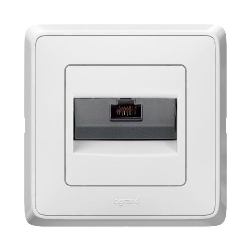 Cariva zásuvka datová 1-násobná RJ 45 Cat.6 UTP bílá