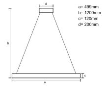 LED luxusní závěsné křišťálové svítidlo s dálkovým ovladačem 90W - TA2300/B (11)