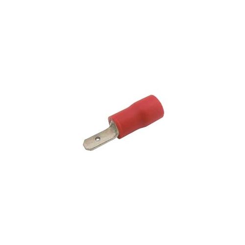Konektor faston 2.8mm, vodič 0.5-1.5mm červený