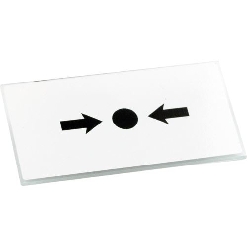 SKLO SYMBOL 1 náhradné prelamovacie sklo pre tiesňové tlačidlo radu CXM, CXL, MCP