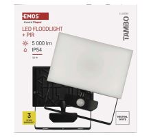 LED reflektor TAMBO se senzorem pohybu, 50 W, 5000 lm, černý (14)