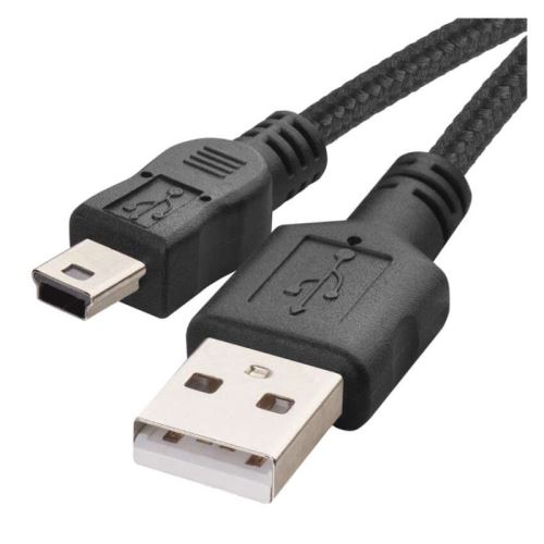 USB kabel 2.0 A/M - mini B/M 2m černý