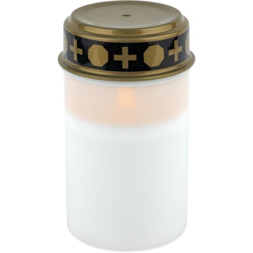 LED svíčka s časovačem, bílá
