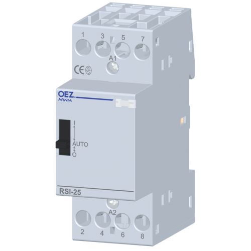 Stýkač inštalačné 25A 230V ~ RSI-25-40-A230-M 4xNO s manuálnym ovládaný