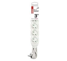 Prodlužovací kabel 5 zásuvek 3m, bílý (2)